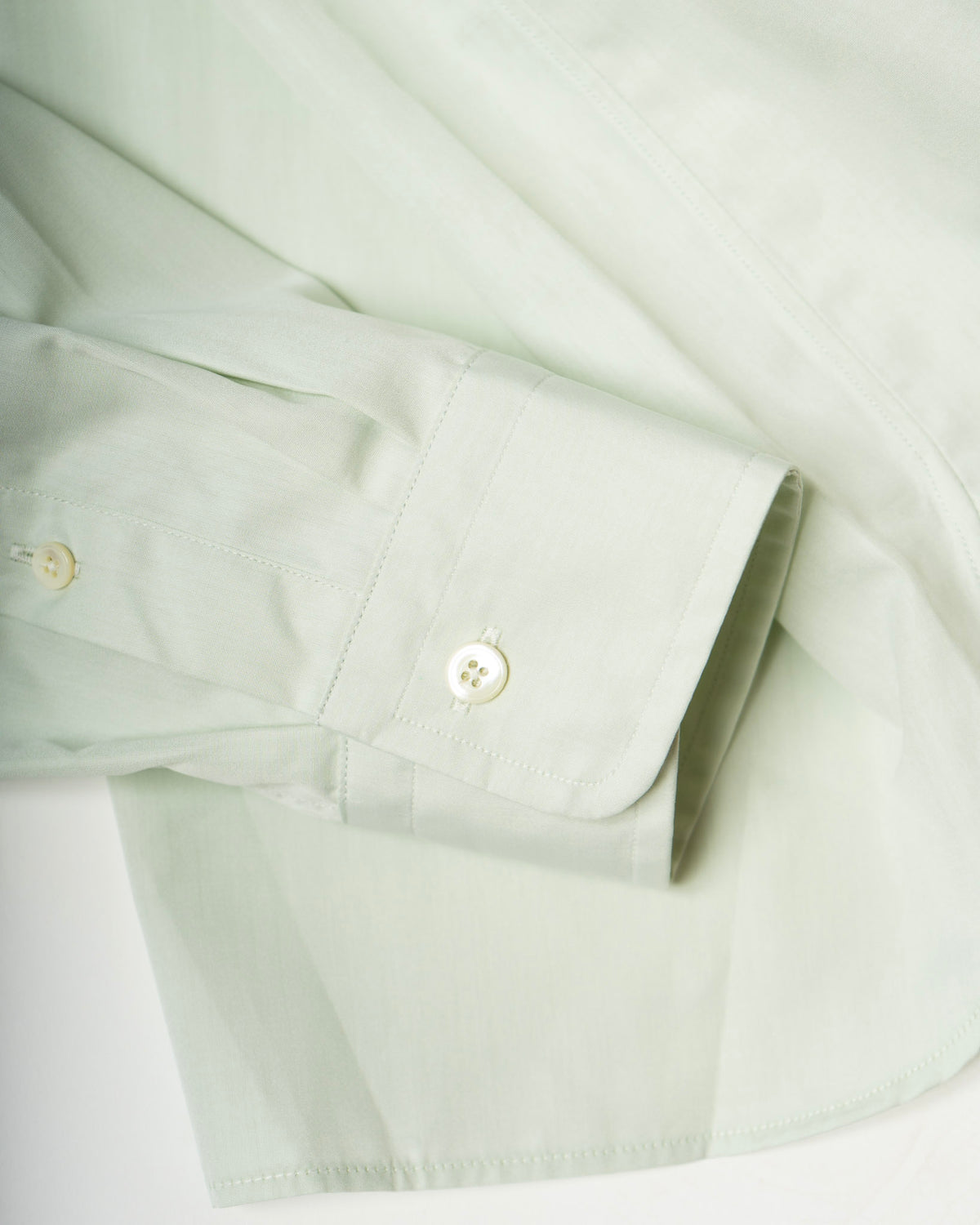 House Shirt in Pistachio Cotton Poplin
