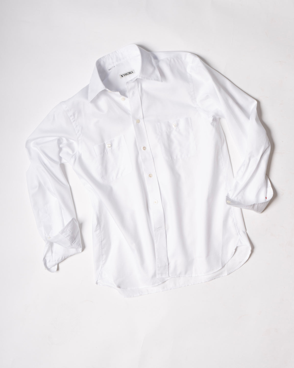 House Shirt in White Oxford Cotton