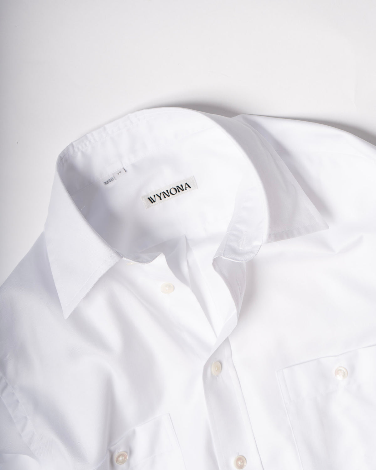 House Shirt in White Oxford Cotton
