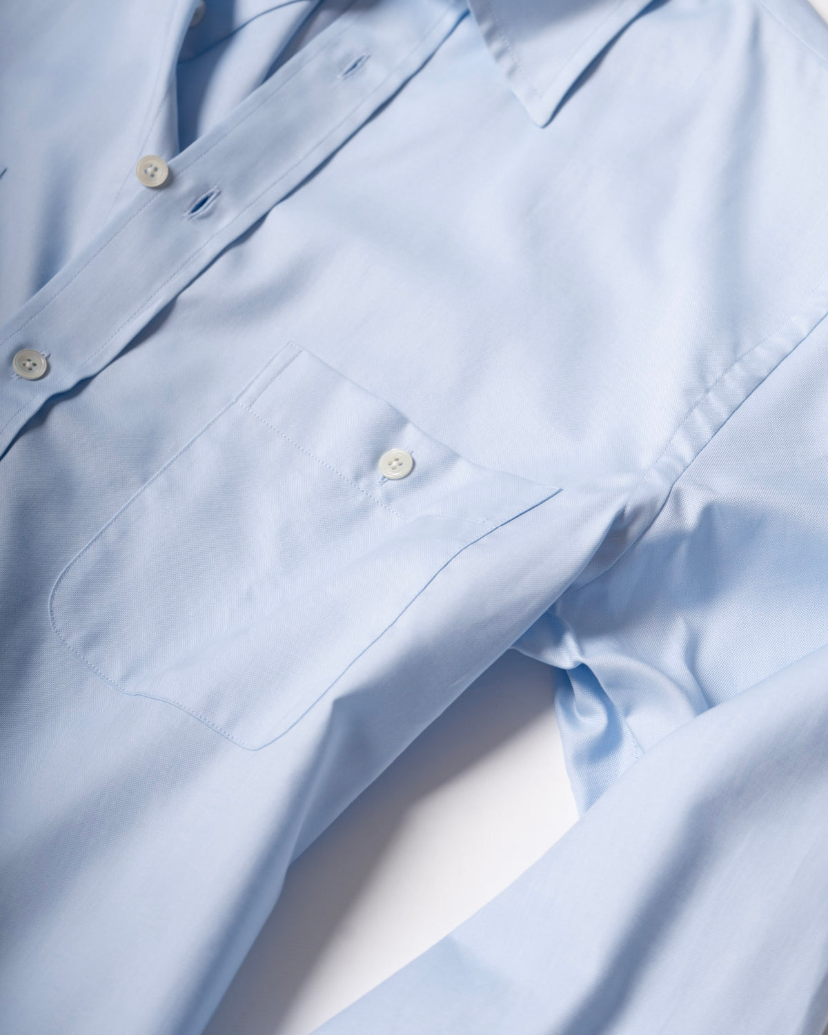 House Shirt in Sky Blue Oxford Cotton