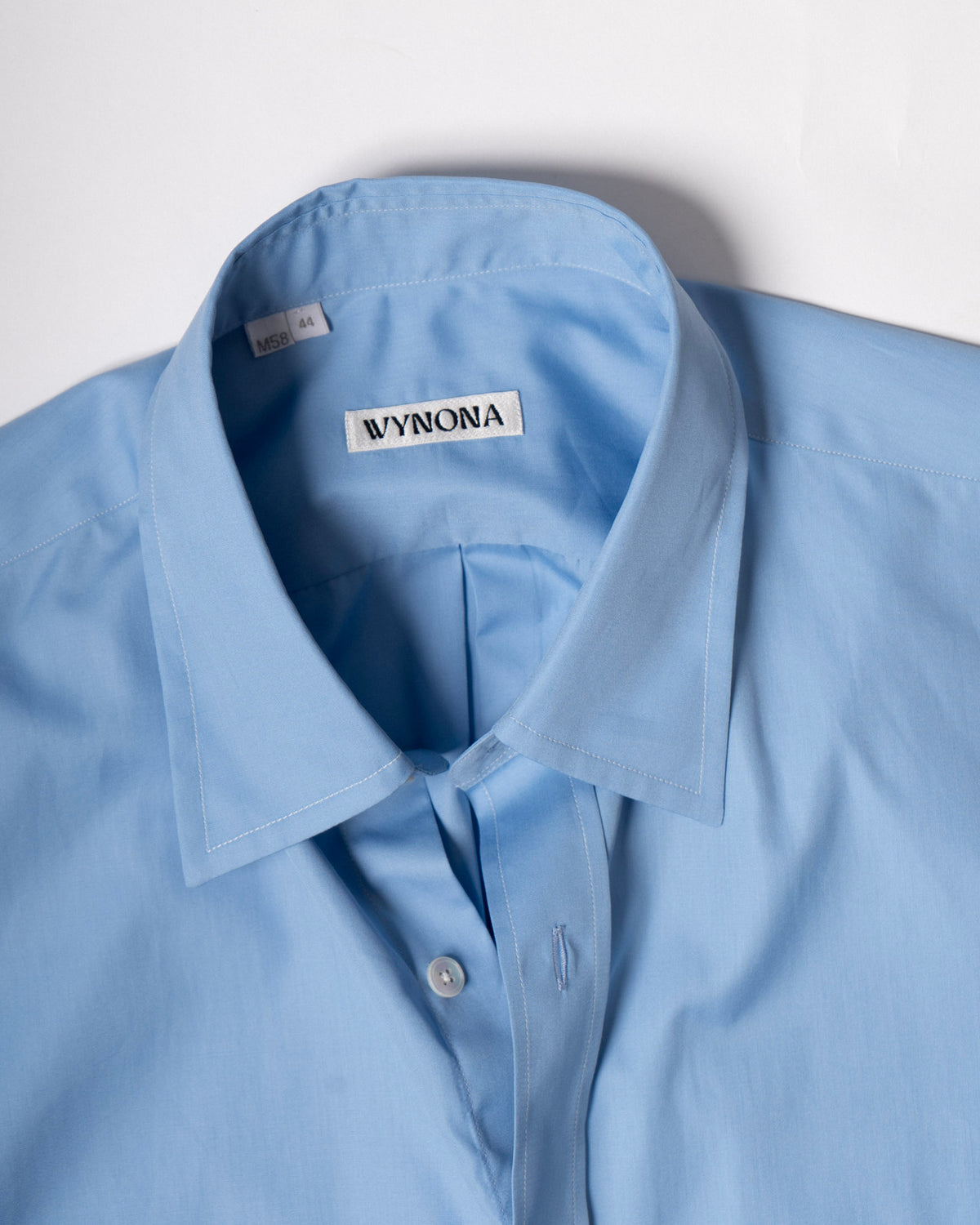 House Shirt in Sea Blue Cotton Poplin