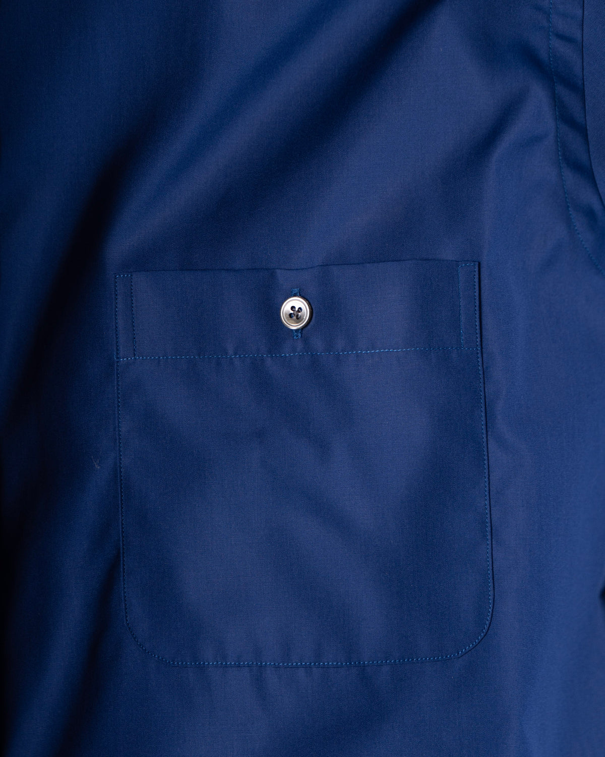 House Shirt in French Blue Cotton Poplin