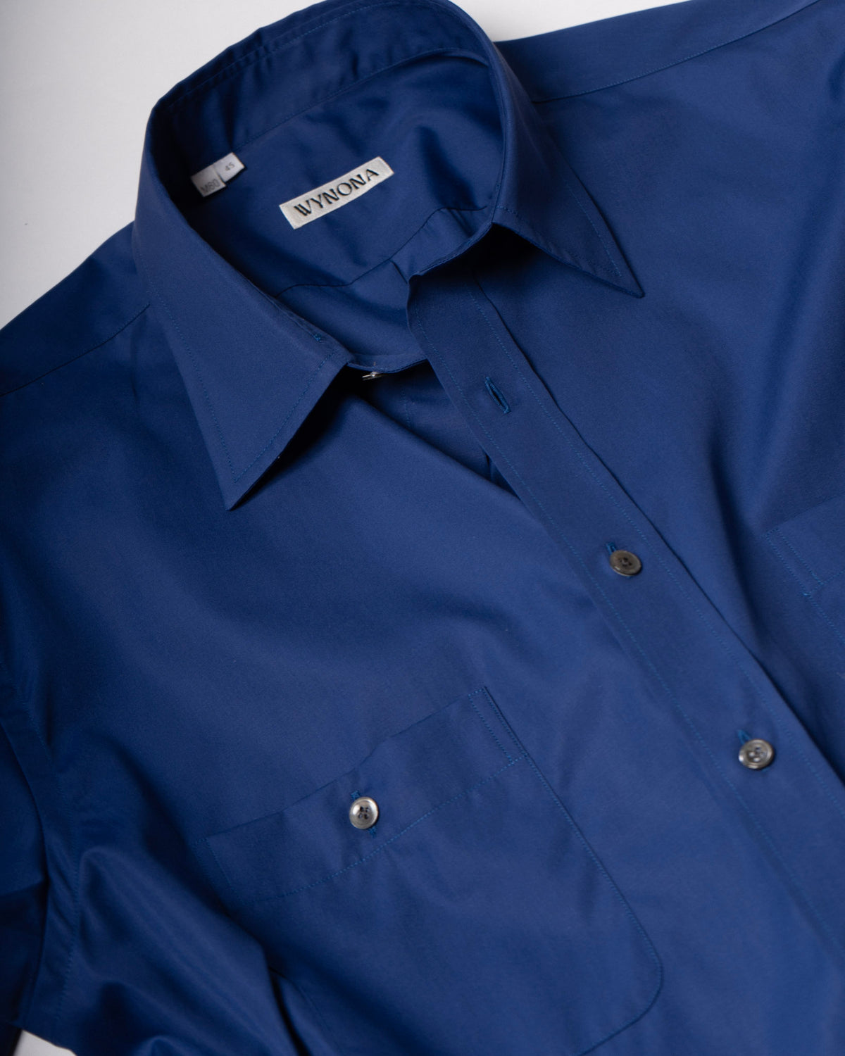 House Shirt in French Blue Cotton Poplin