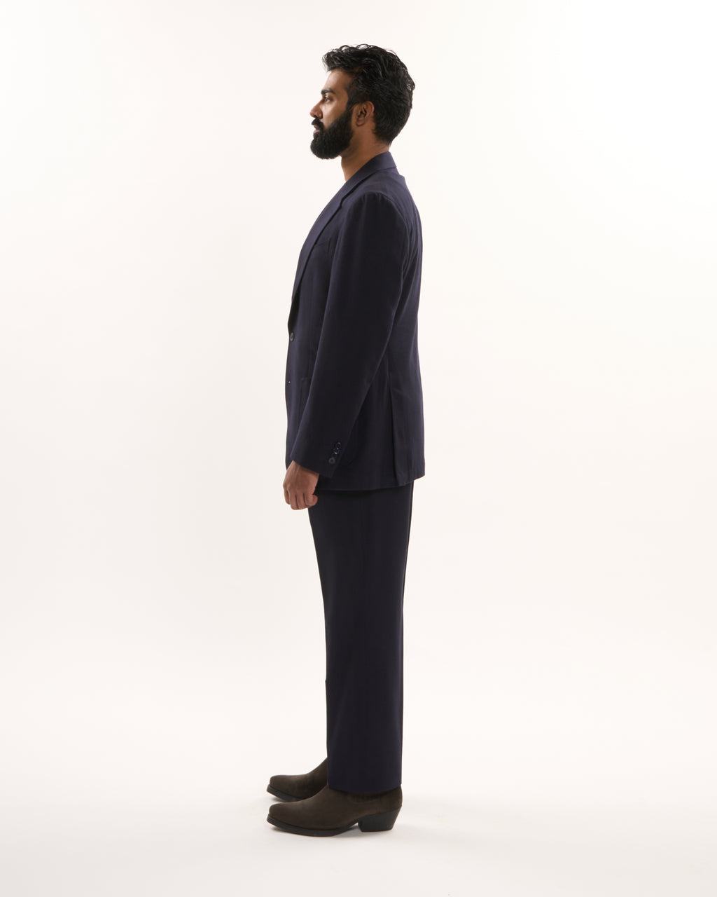 Italian Wool Silk Herringbone Type 01 Suit