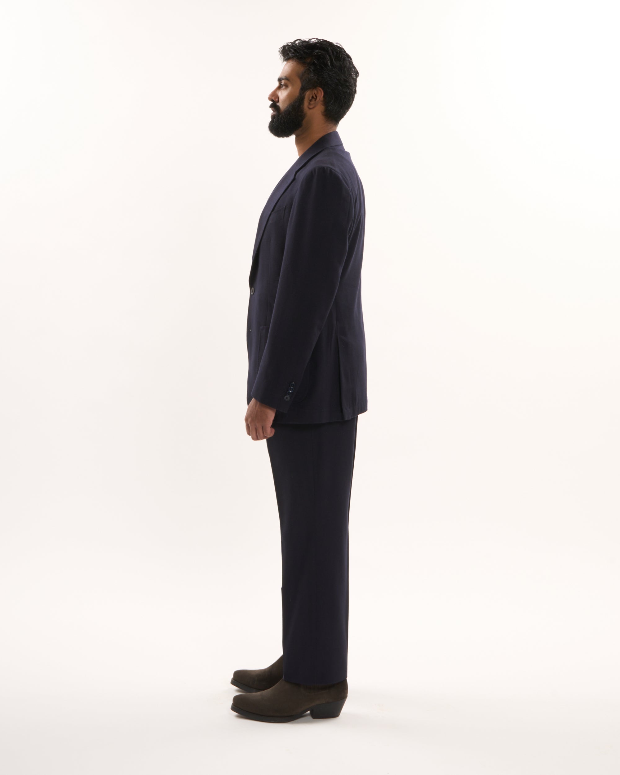 Italian Wool Silk Herringbone Type 01 Suit