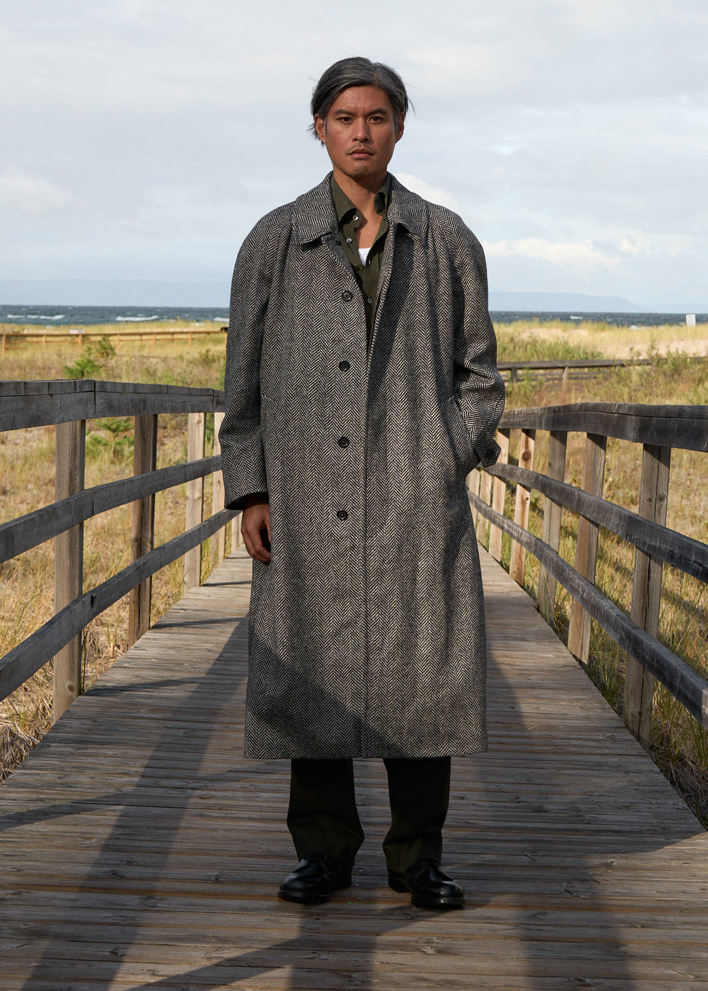 marcel overcoat in wool