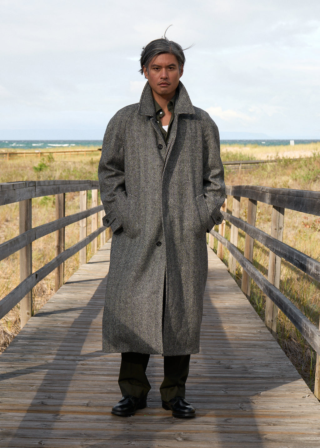 marcel overcoat in wool