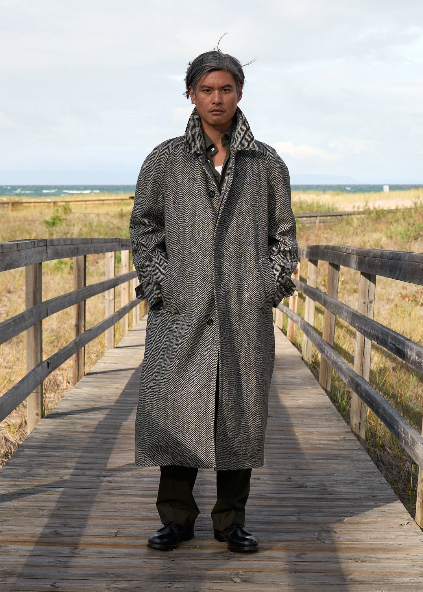marcel overcoat in wool