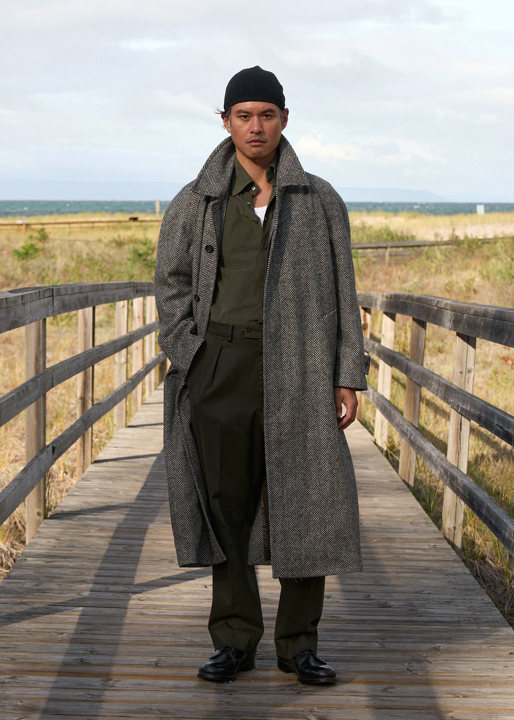 marcel overcoat in wool