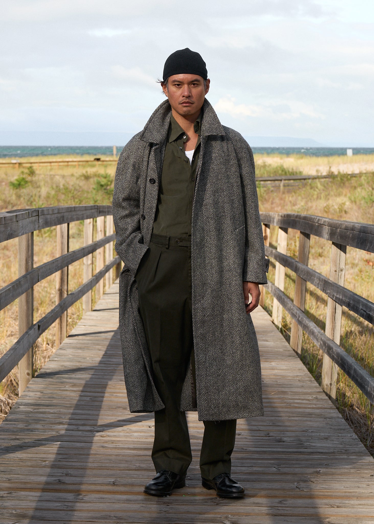 marcel overcoat in wool