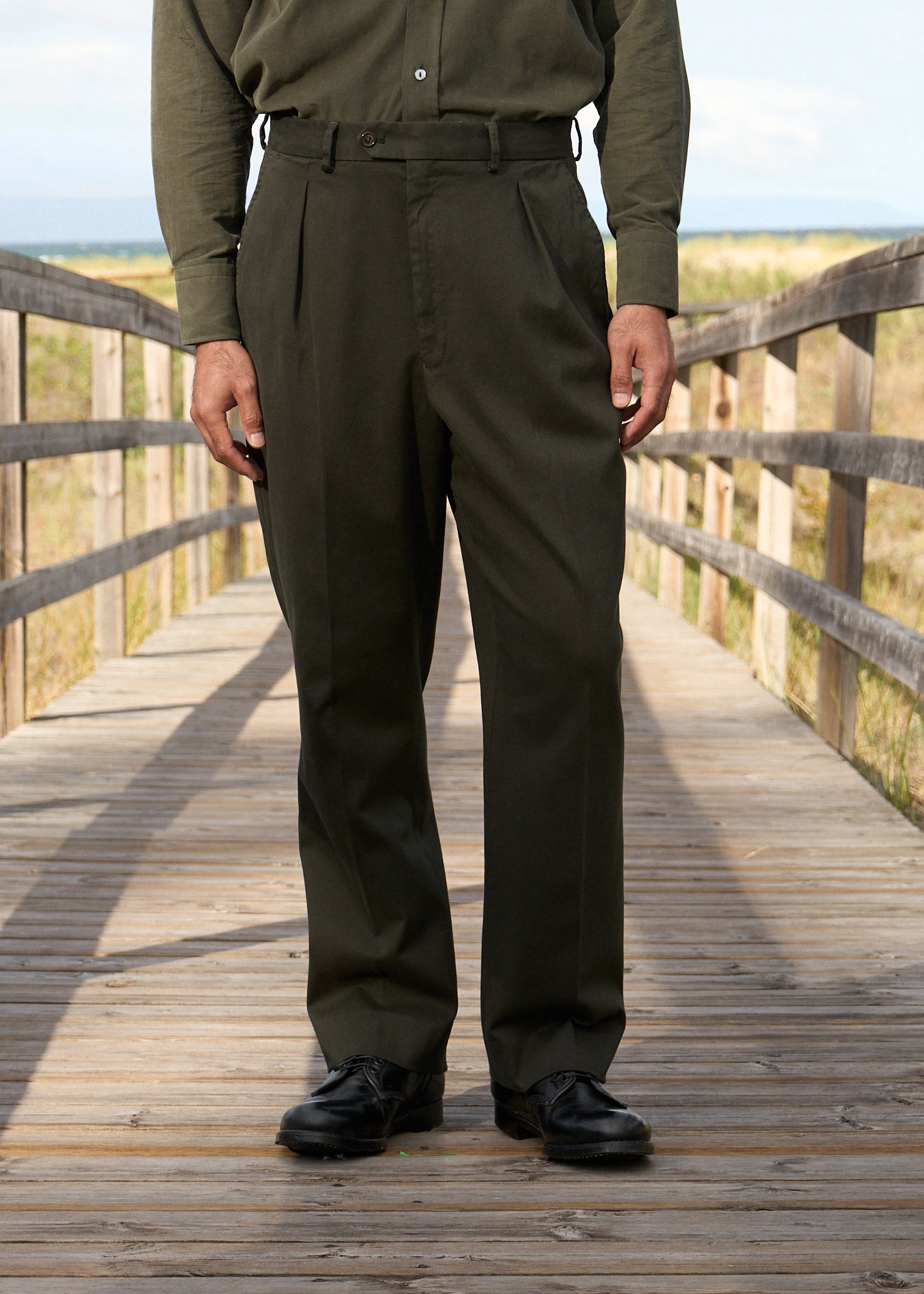sabato trouser in cotton tricotine