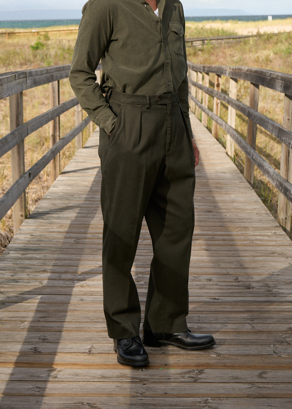 sabato trouser in cotton tricotine
