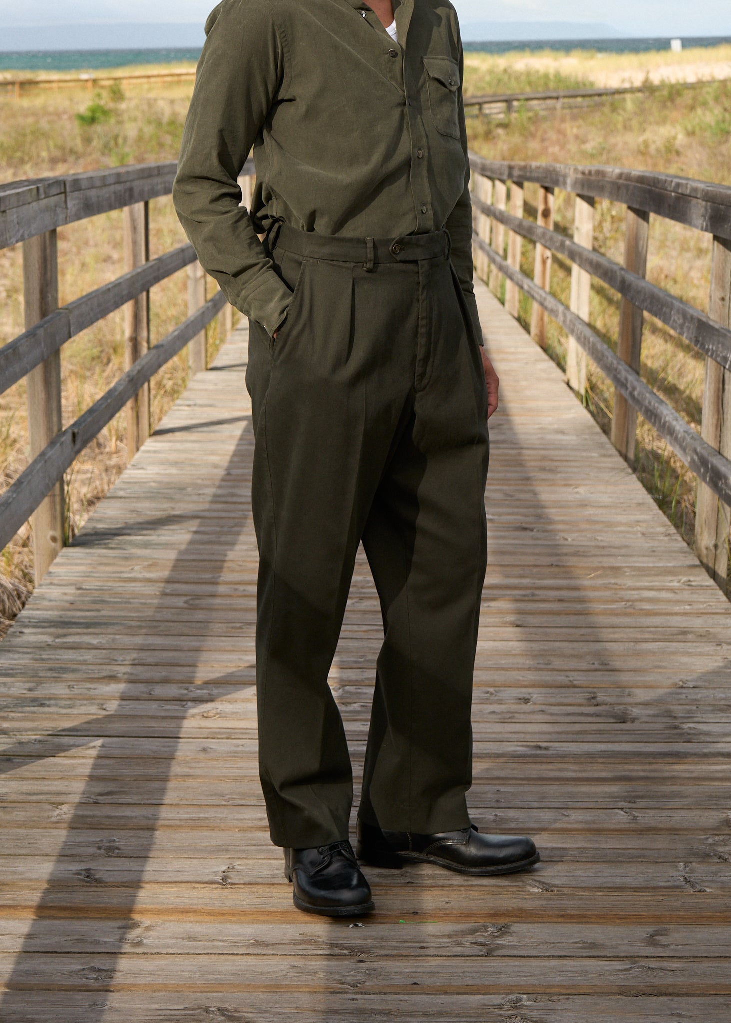 sabato trouser in cotton tricotine