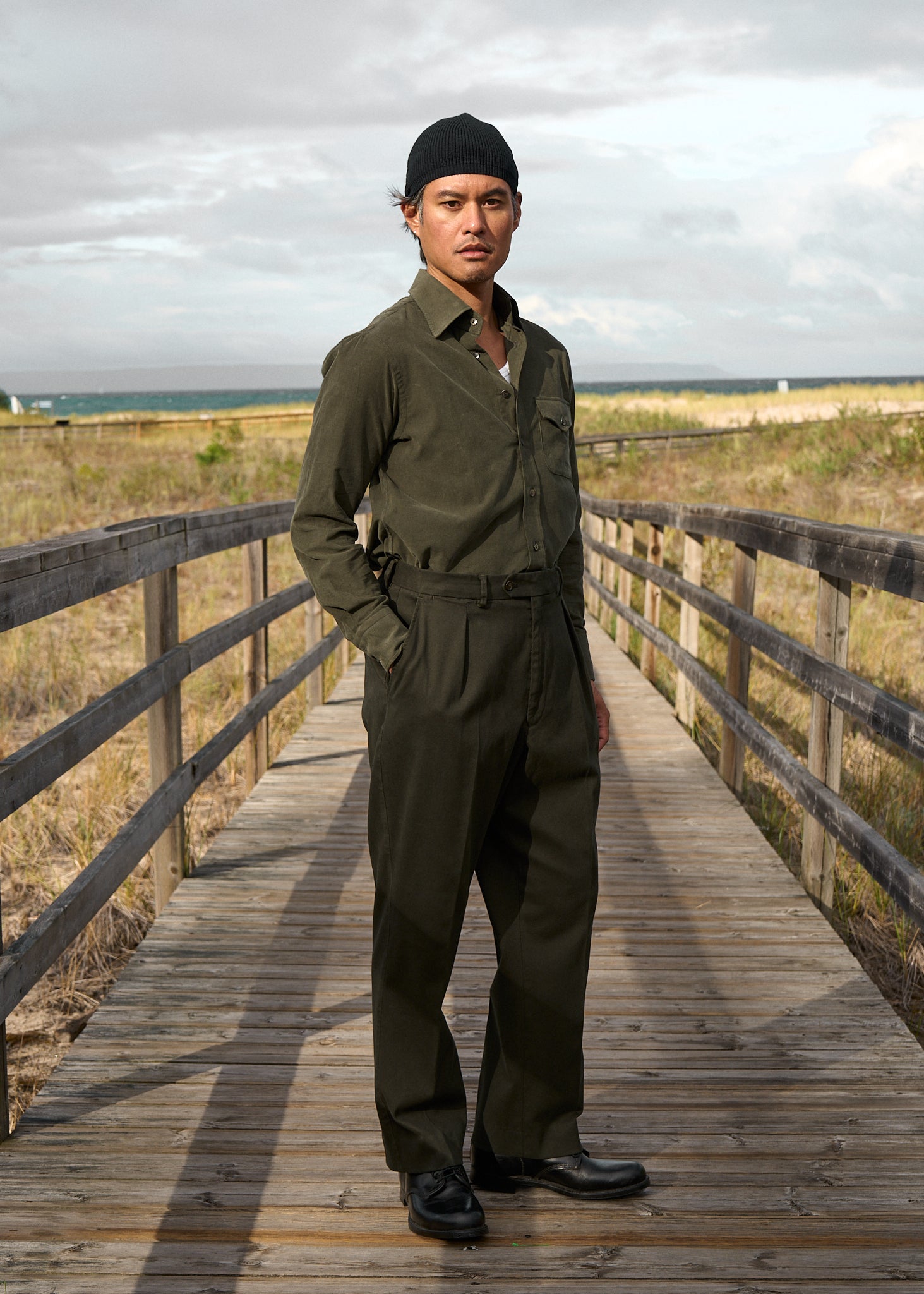 sabato trouser in cotton tricotine