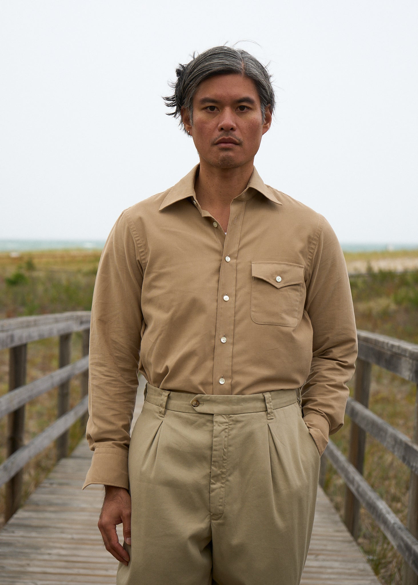 nino shirt in baby cotton corduroy