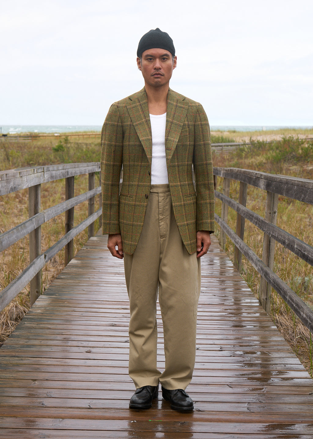 type 01 jacket in wool tweed