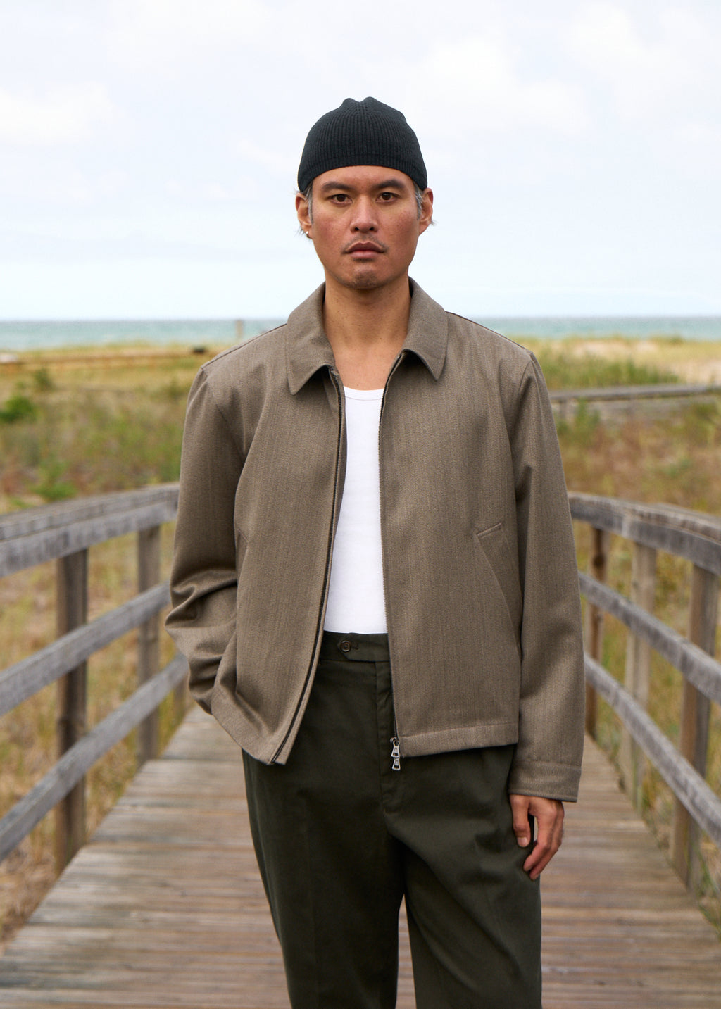 bruno jacket in covert wool