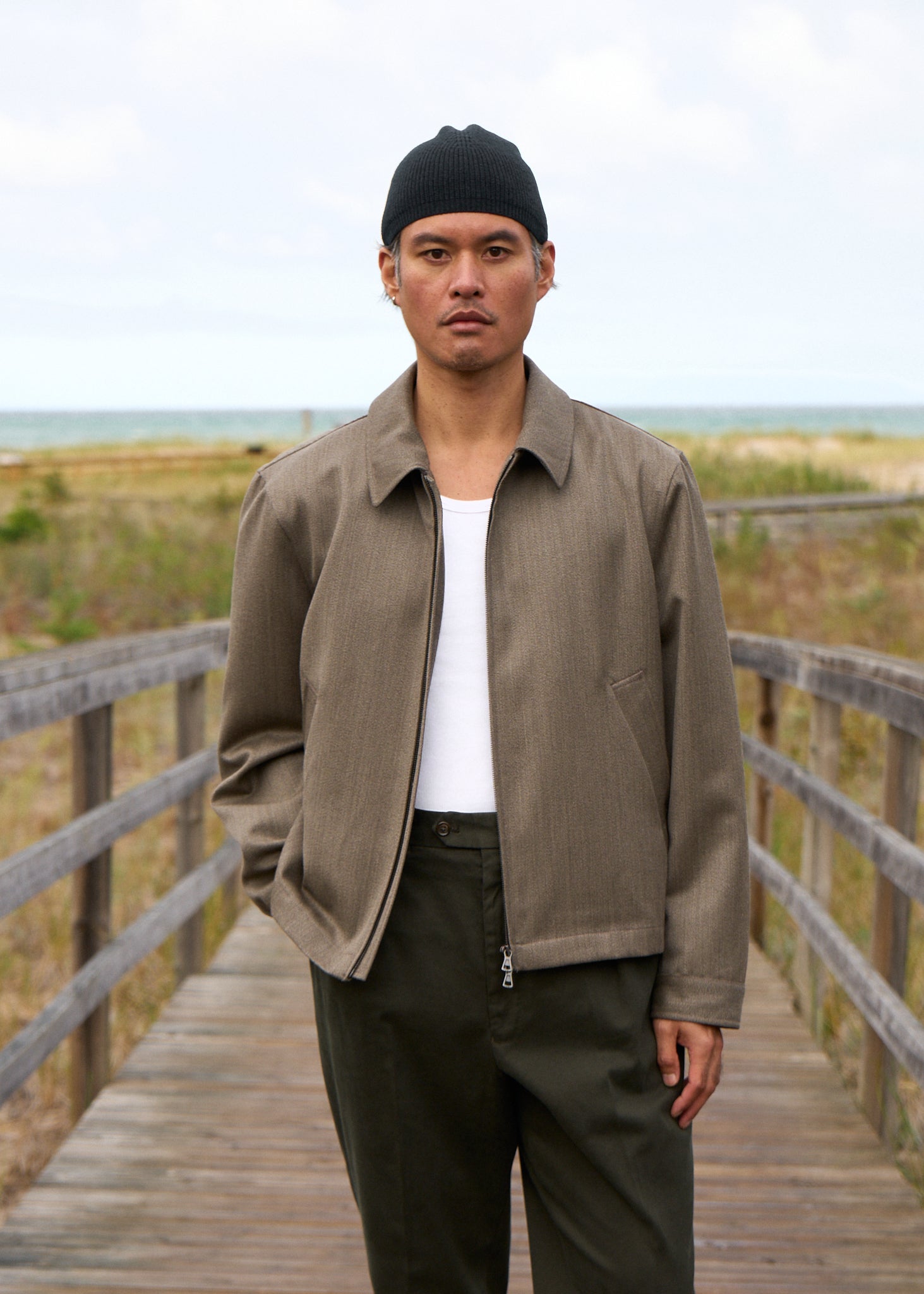 bruno jacket in covert wool