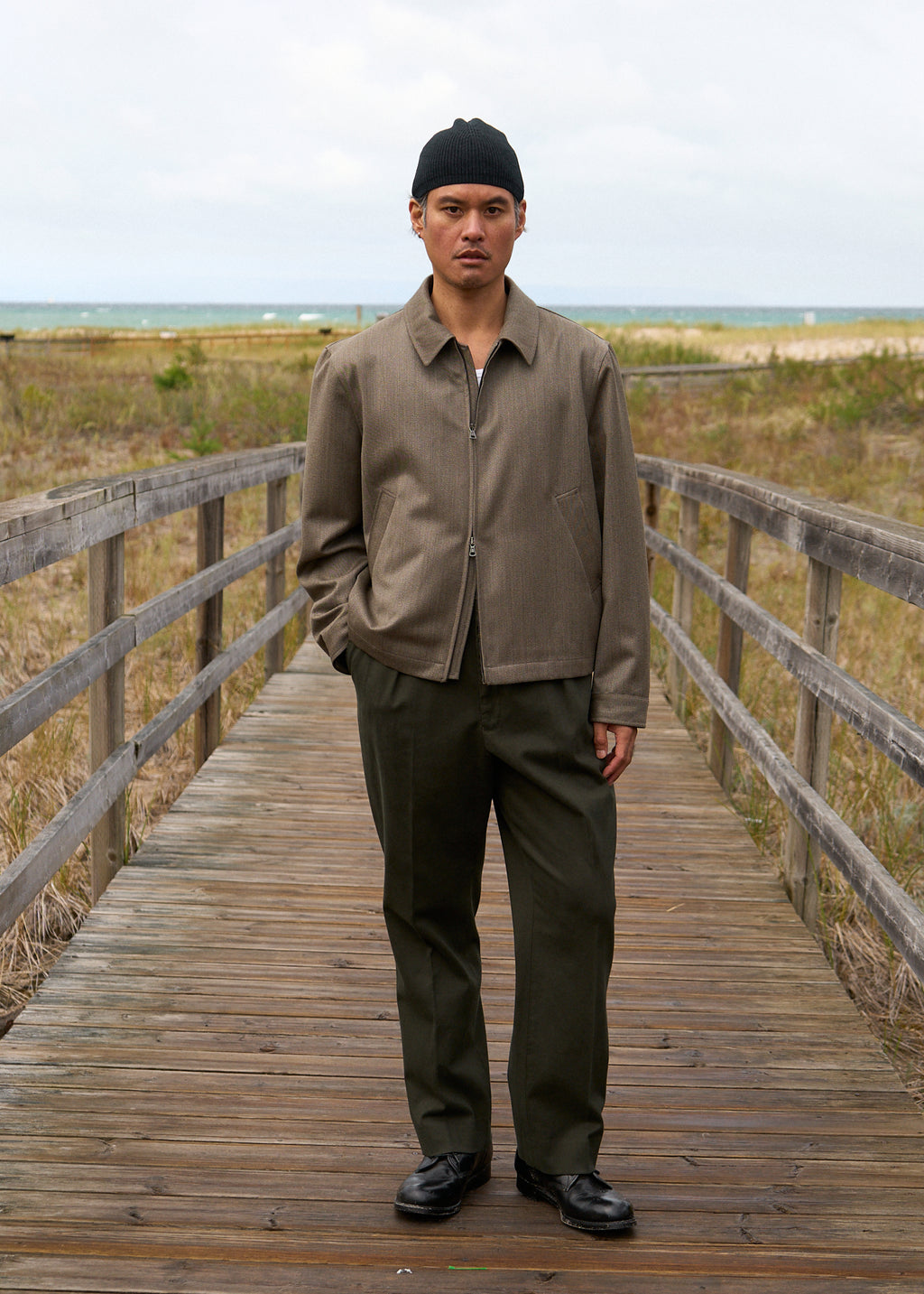 bruno jacket in covert wool