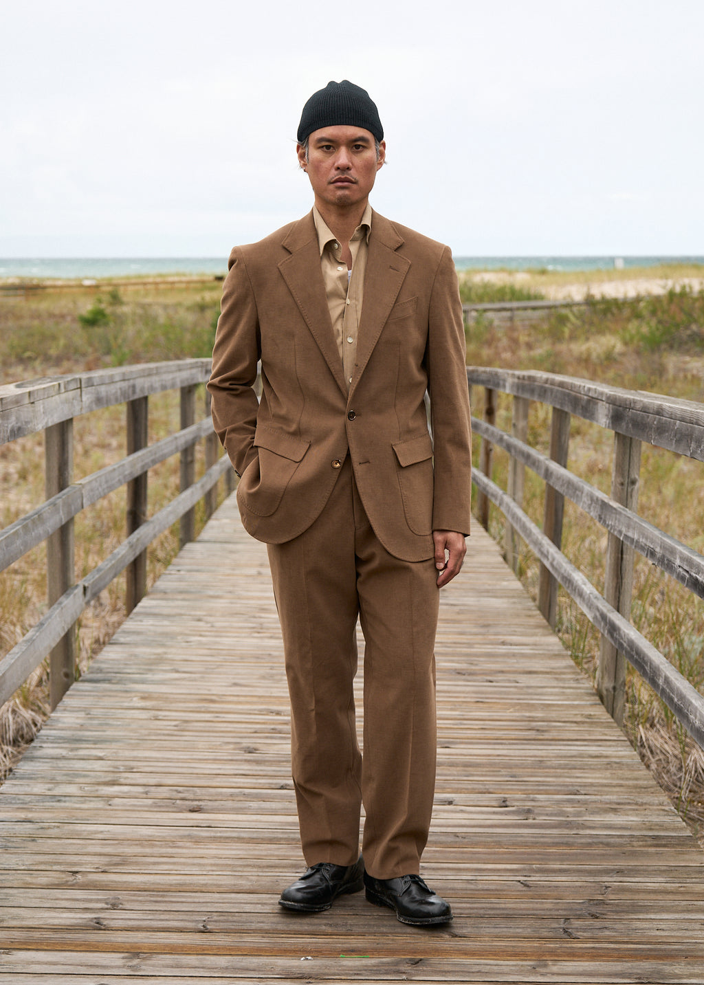 type 01 suit in brushed cotton