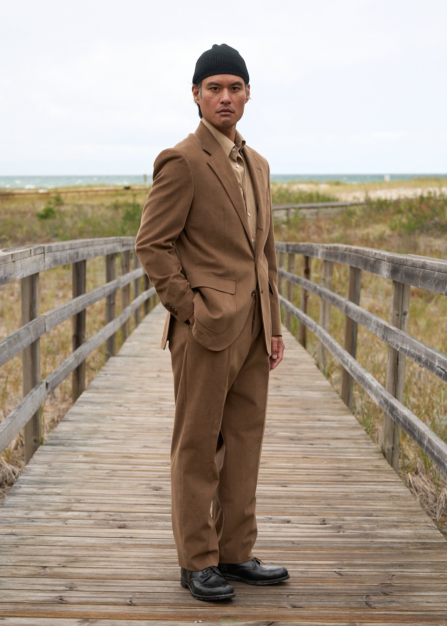 type 01 suit in brushed cotton