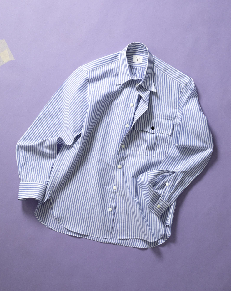 House Shirt in Bengal Stripe Cotton Poplin